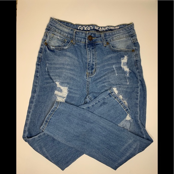 GoGo High-Waisted Distressed Dream Jeans Size 28 - Picture 6 of 10